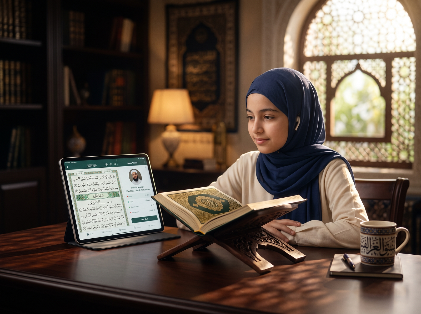 Online Quran Learning Session at Al-Nafay Quran Academy